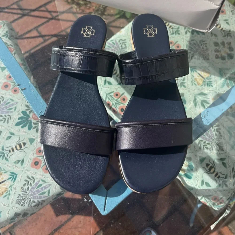 Ann Taylor Kellen Slide Sandals NIB
